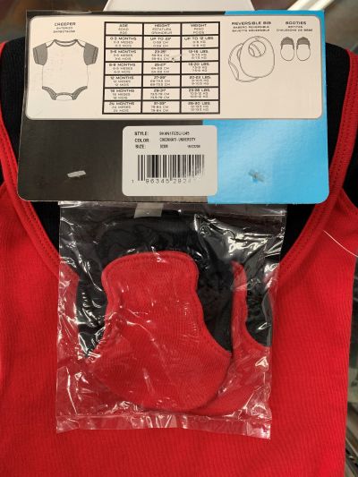 UC Little Champs  3 Piece Onsie Set - Red #3